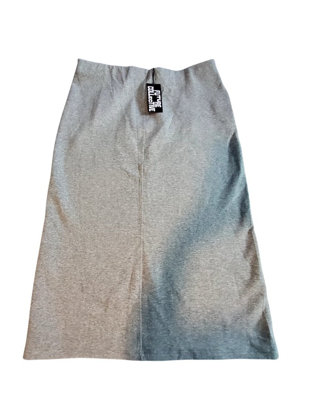 Future Collective Grey Future Pencil Skirt  Size 1X Cotton Polyester  Streamline
